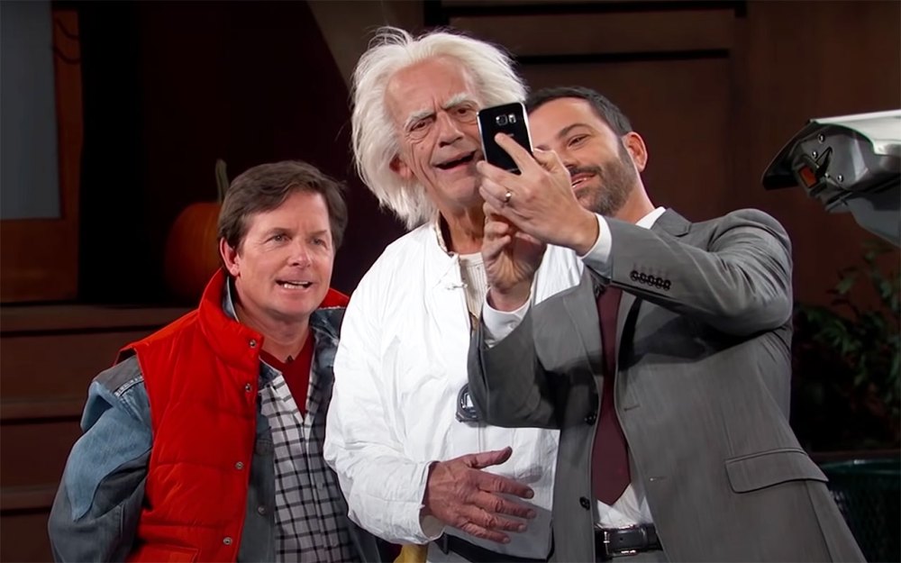 Michael J. Fox, Christopher Lloyd Reprise Their Back to the Future Characters on Jimmy Kimmel Live, Declare “2015 Kind of Sucks” — Watch Now!