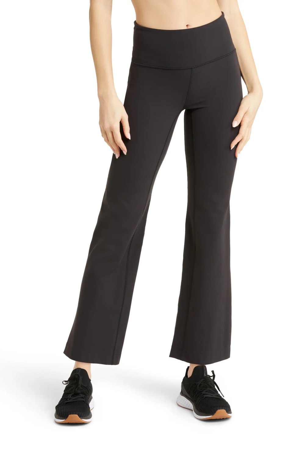 Zella Studio Luxe High Waist Flare Ankle Pants