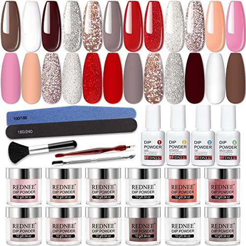 REDNEE Nail Dip Powder Kit