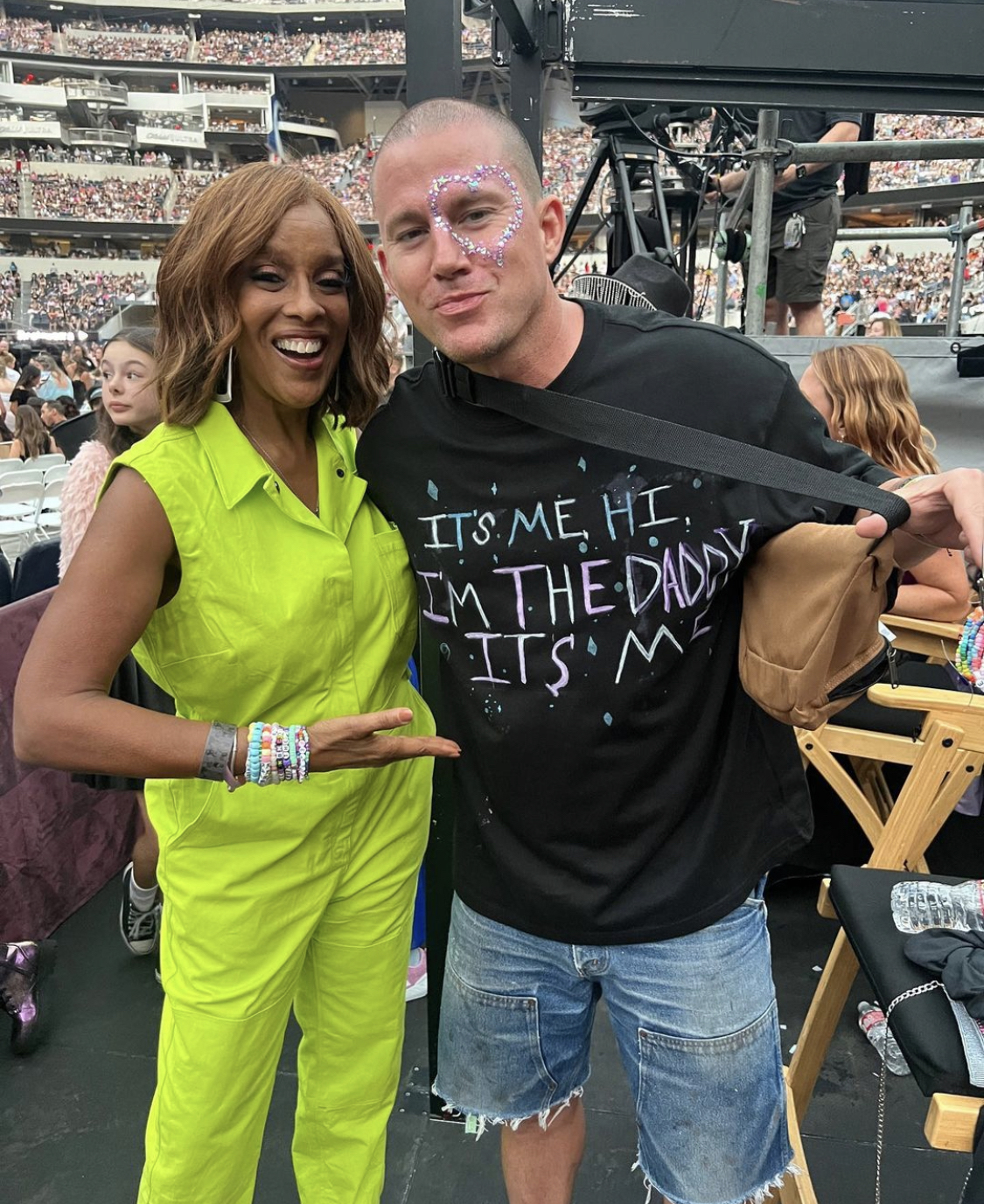 Gayle King and Channing Tatum at the Eras Tour