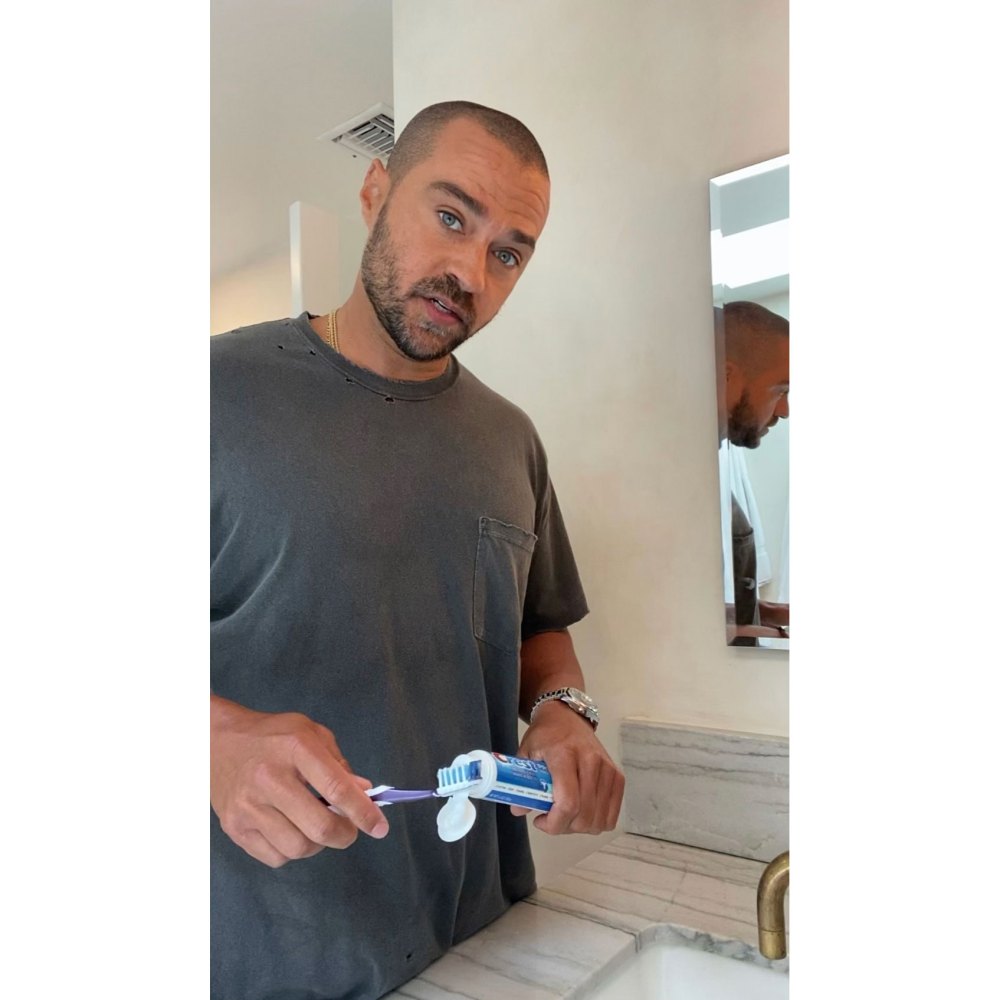 Jesse Williams Brushing Teeth