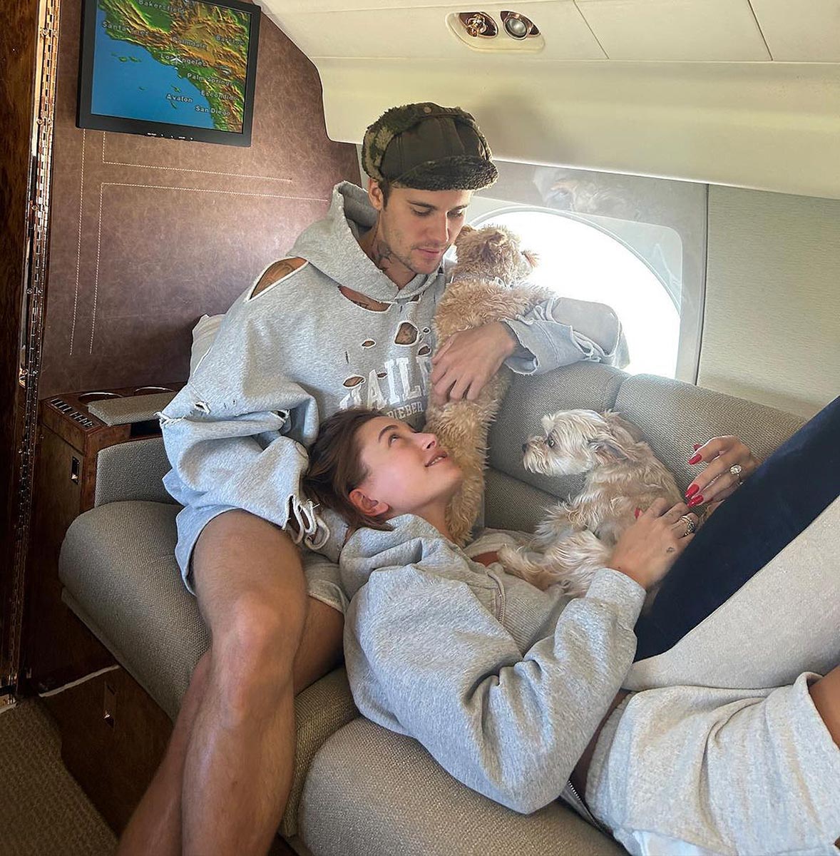 Justin Bieber Wears Hailey Hoodie