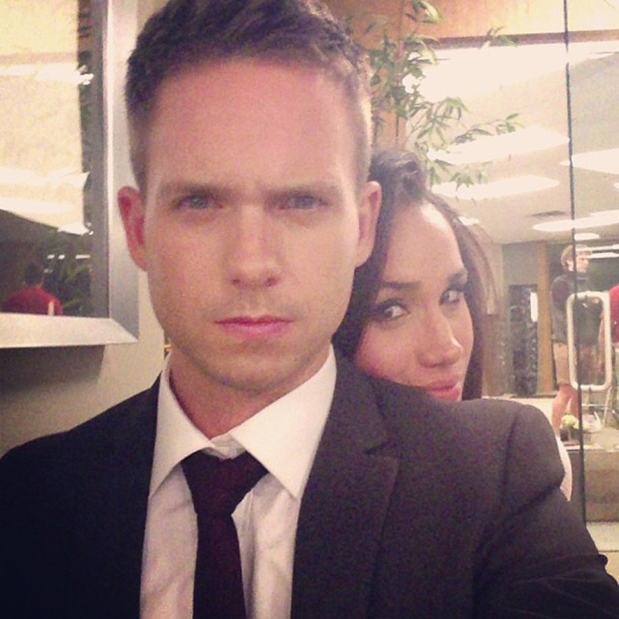 Meghan Markle and Patrick J Adams Sweet Friendship