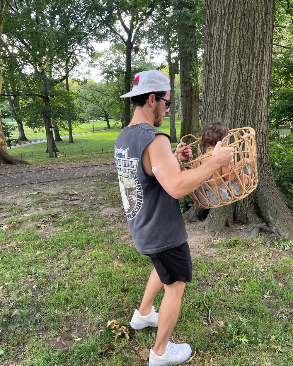 Nick Jonas Adorably Carries His and Priyanka Chopra's Daughter Malti in an IKEA Basket