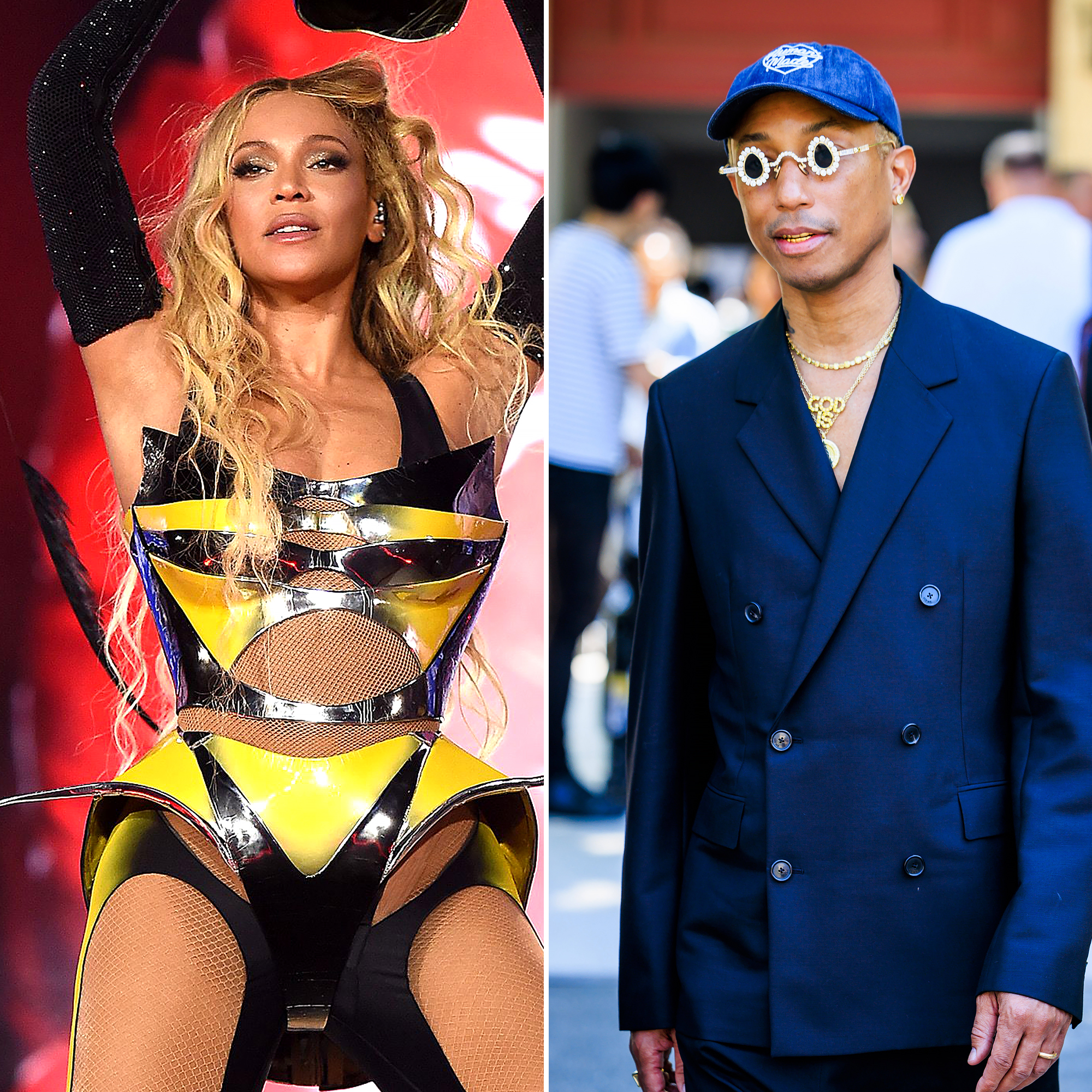 Pharell Designs Custom Louis Vuitton Look for Beyonce
