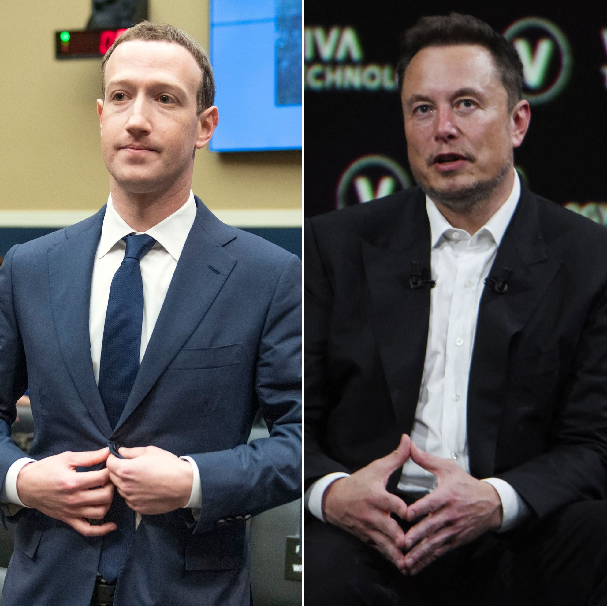 Mark Zuckerberg and Elon Musk