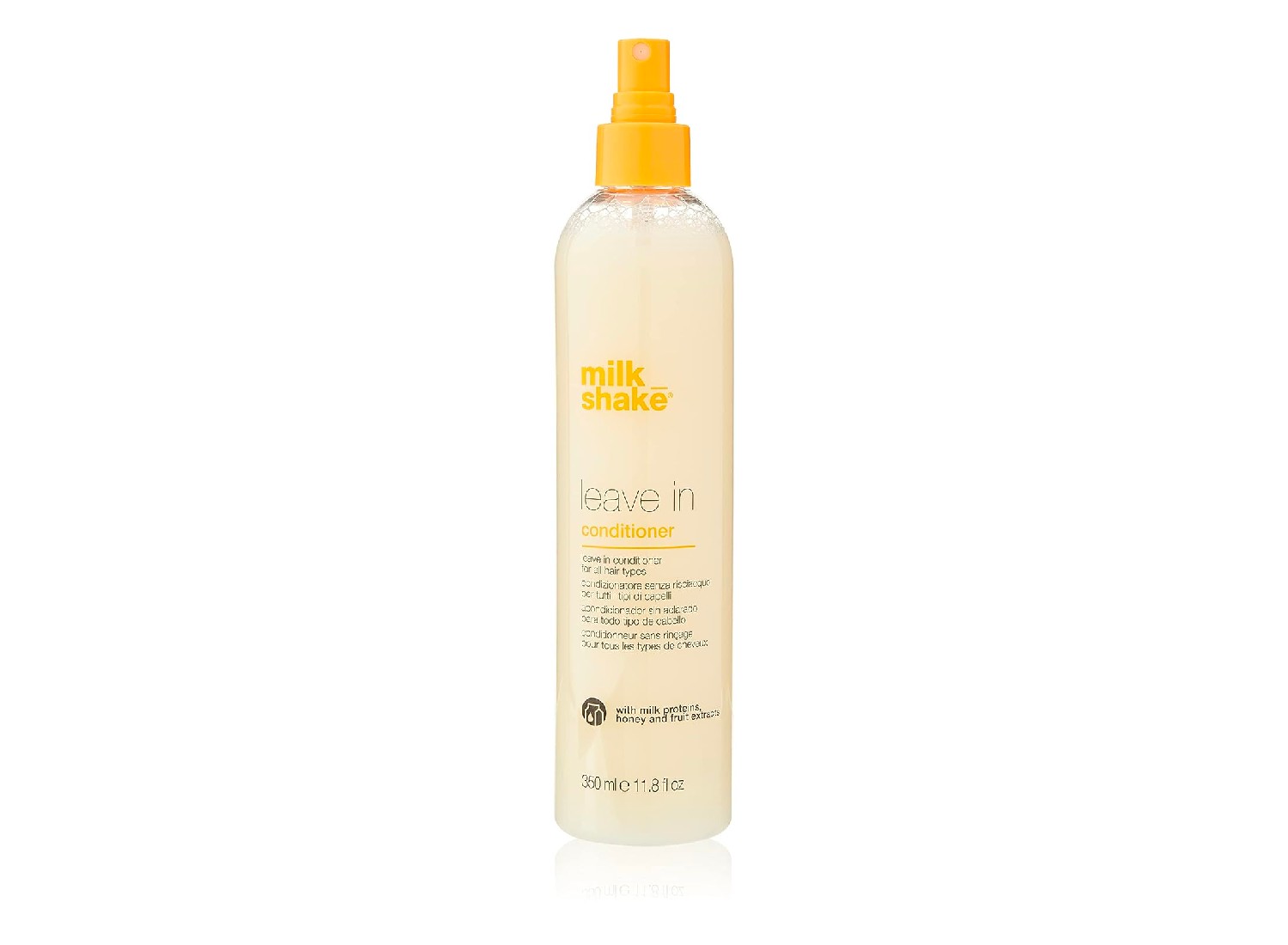 A leave in conditioner spray bottle sold on Amazon
