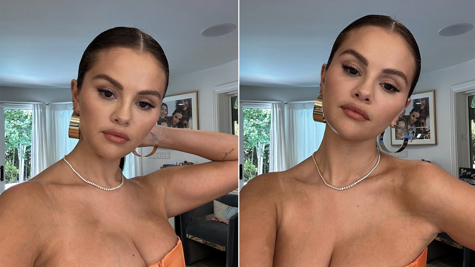 selena-gomez-hoop-earrings