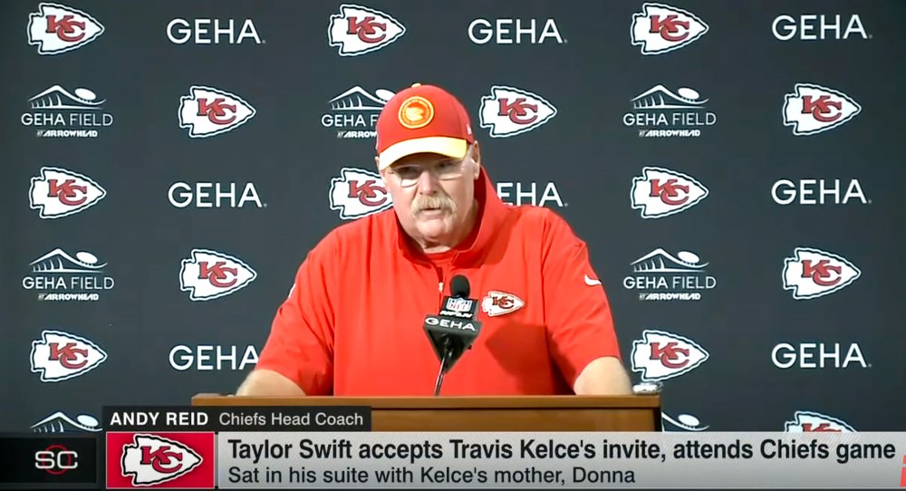 Chiefs Coach Andy Reid Jokes He Set Up Taylor Swift and Travis Kelce: 'I've Met Her Before'