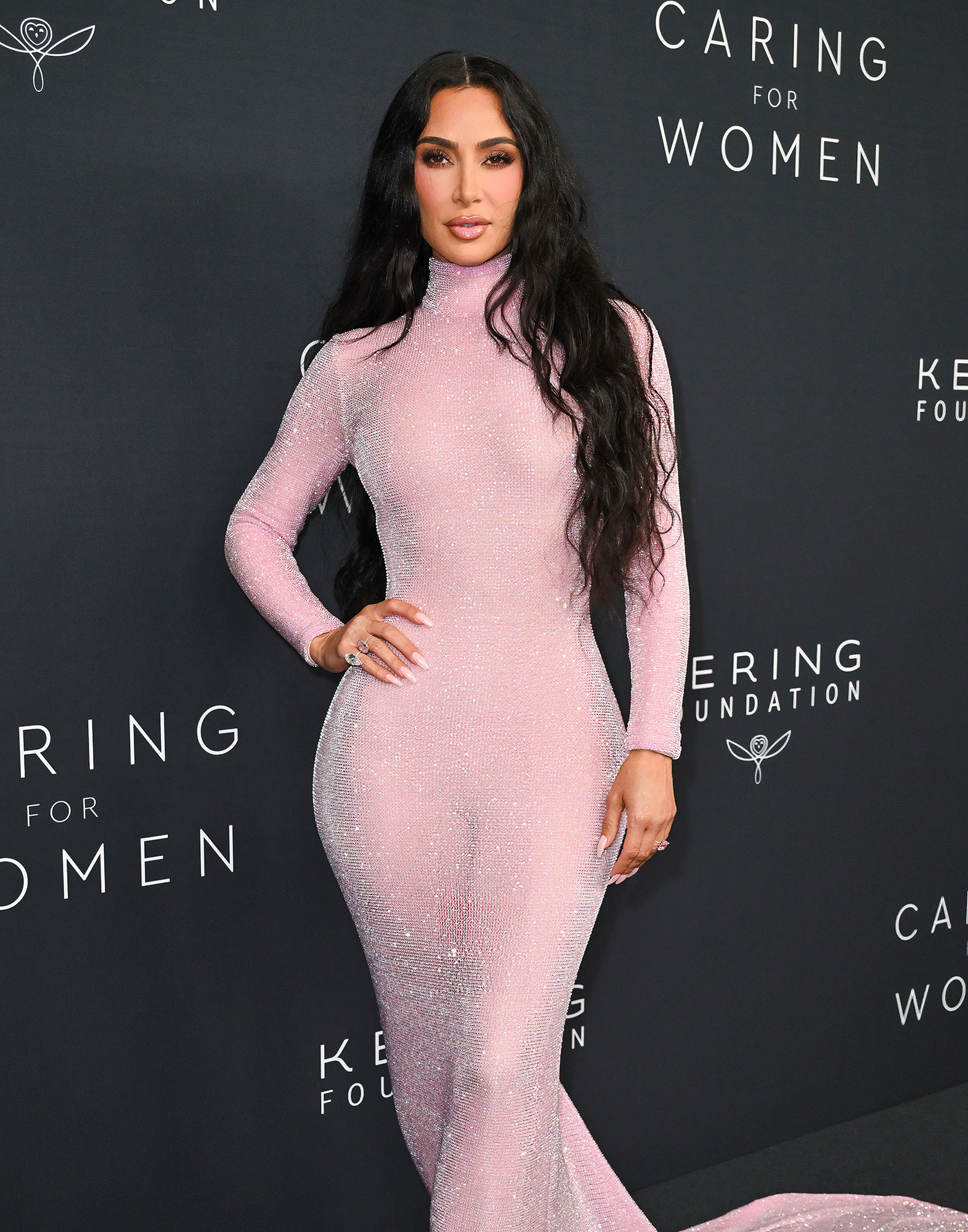 Kim Kardashian Shows Off Abs and Side Boob