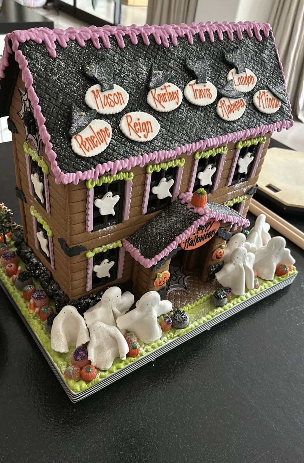 Kourtney Kardashian, Travis Barker Gingerbread House Instagram