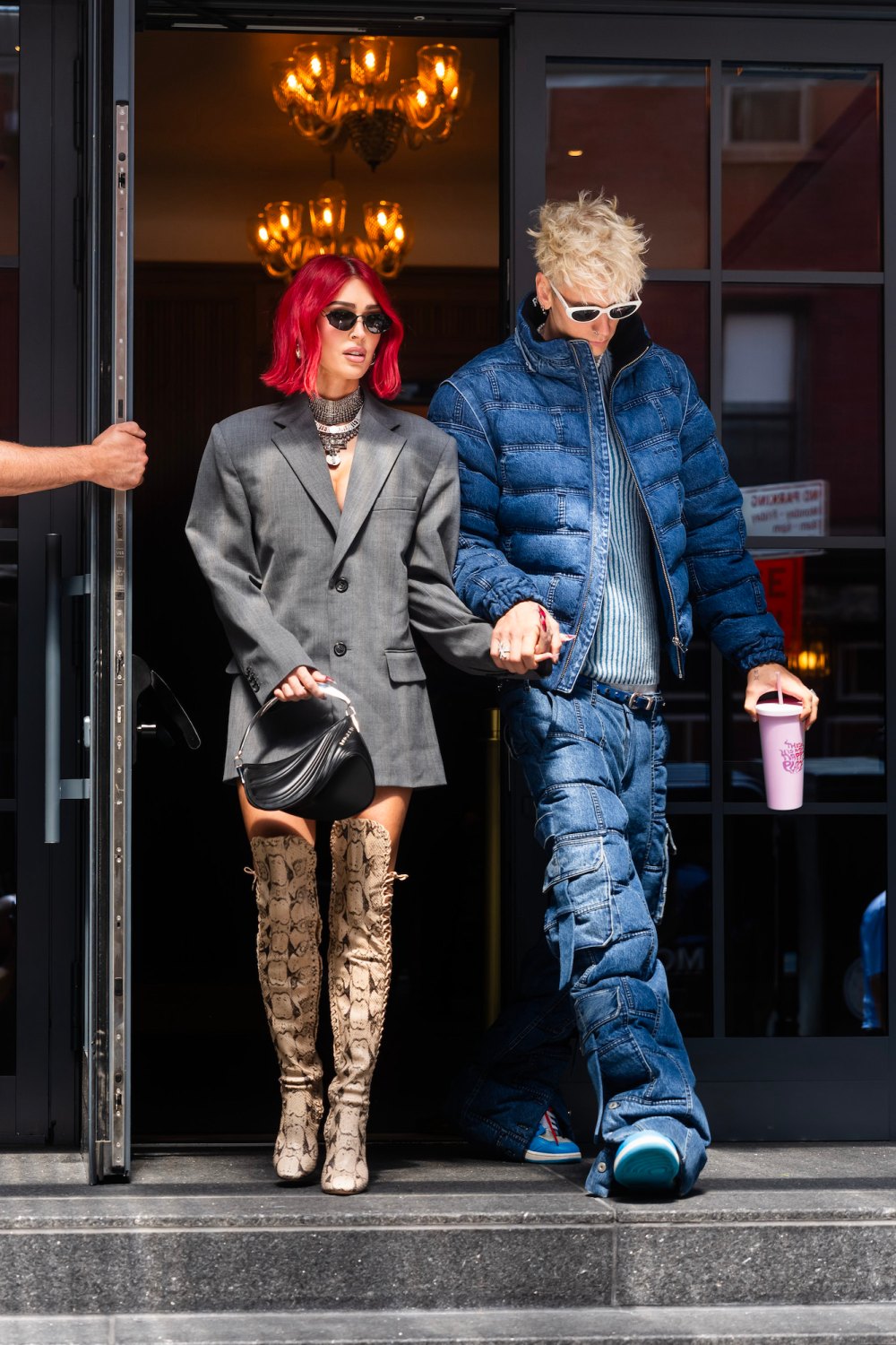 Megan Fox Unveils Cherry Red Bob on Lunch Date With Machine Gun Kelly