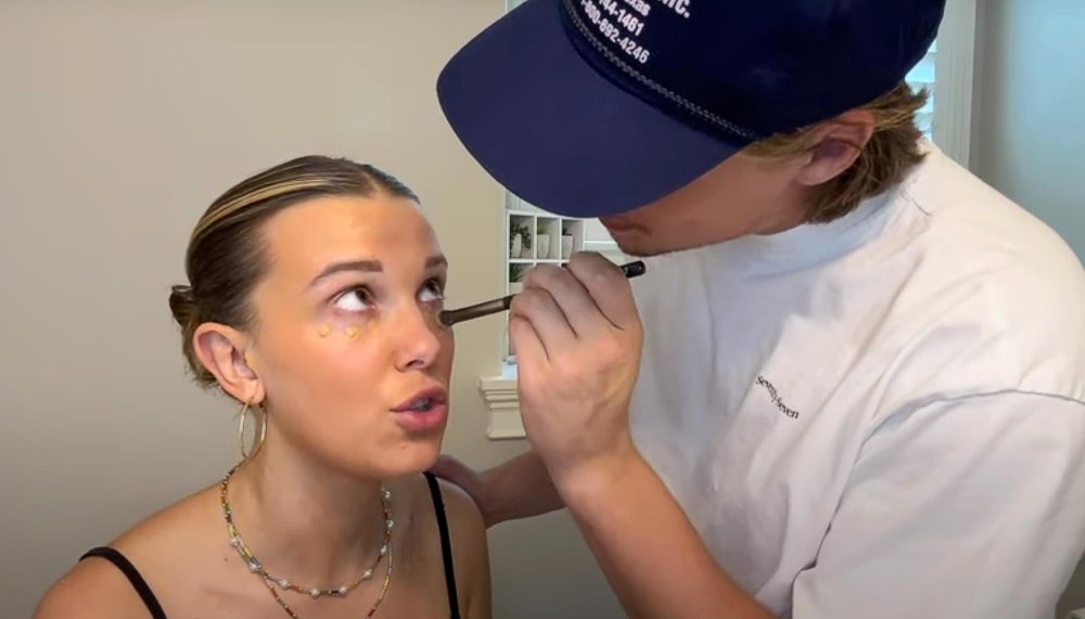 Millie Bobby Brown s Fiance Jake Bongiovi Hilariously Did Her Makeup Up Close It s Scary 323