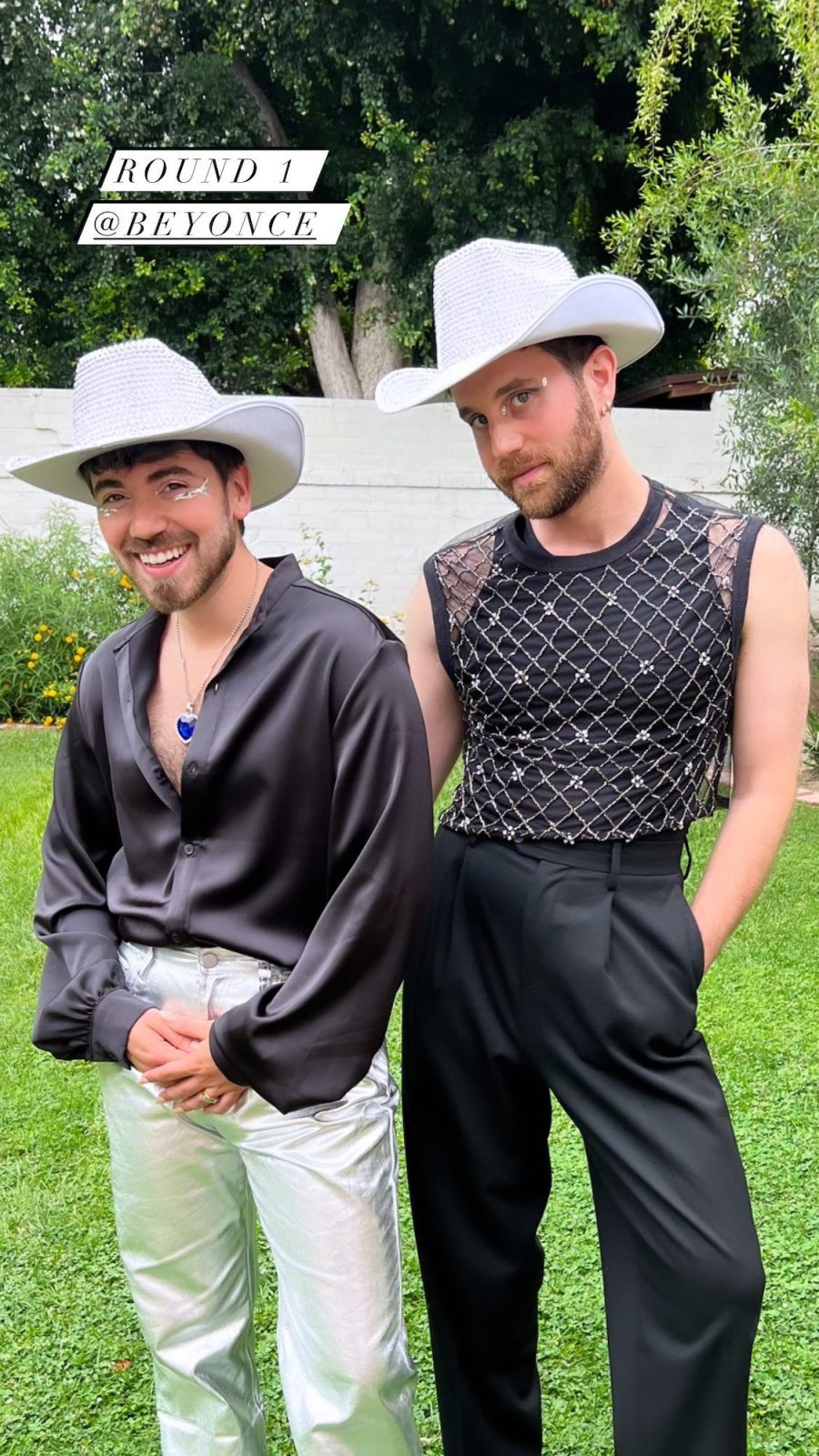 Stars at Beyonce - Ben Platt and Noah Galvin