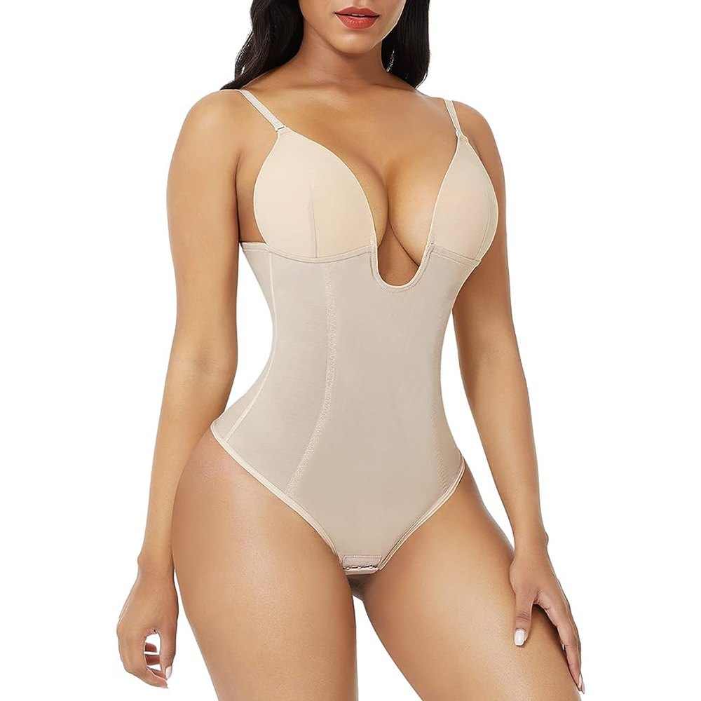 best-shapewear-bodysuits-feelingirl-plunge