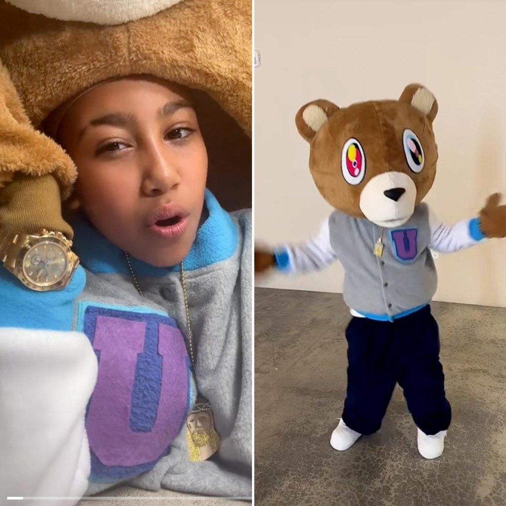 North West Dresses as Dad Kanye West’s ‘Dropout Bear’ for Halloween