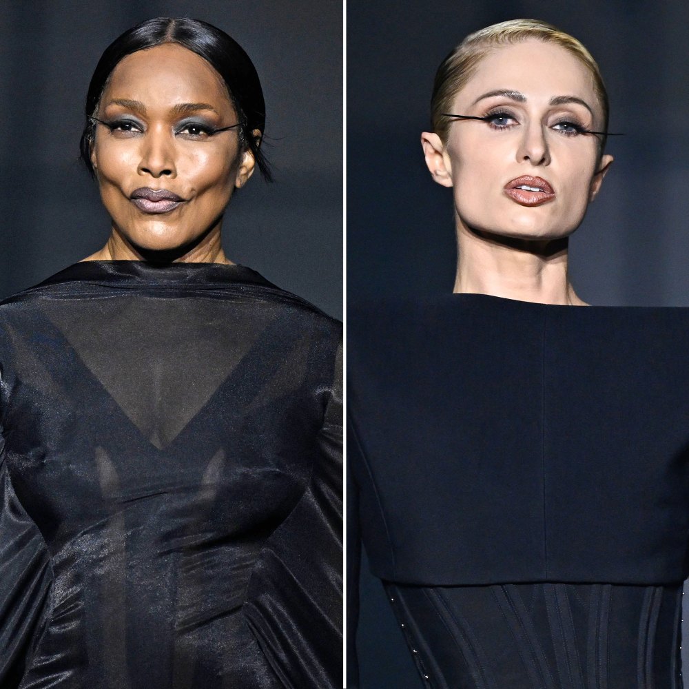 Paris Hilton and Angela Bassett Walk in Mugler Show