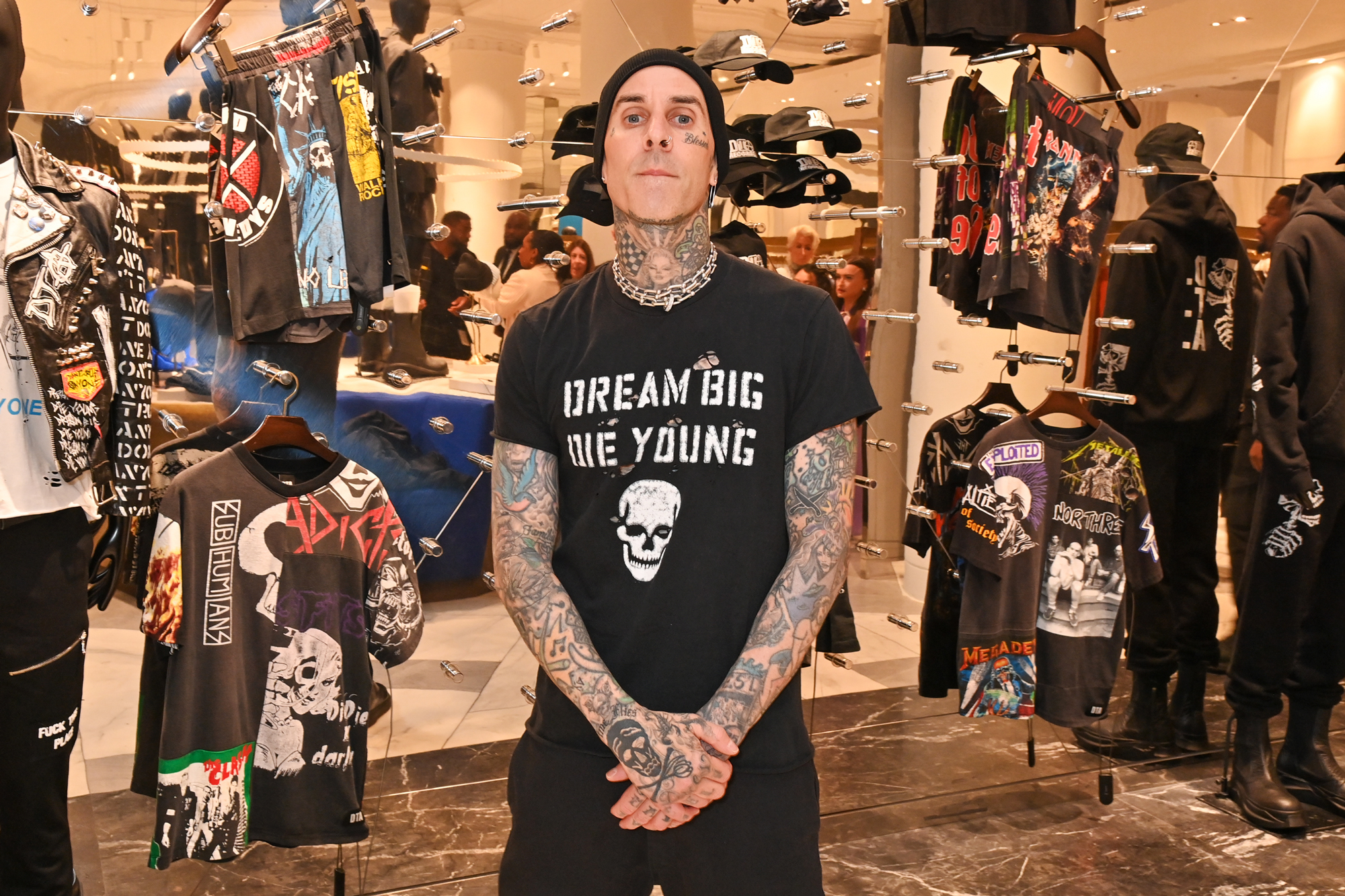 Travis Barker Unveils Bloody Hand Injury