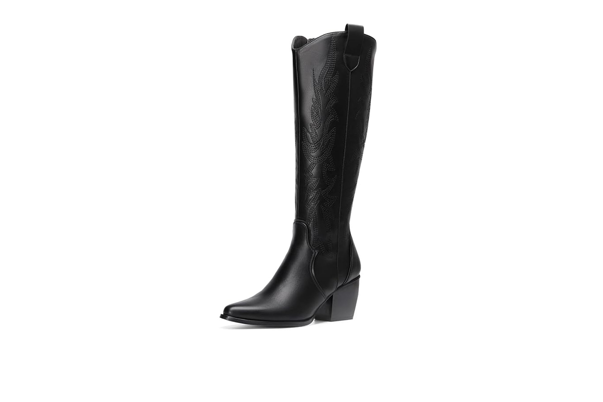 black cowboy boots