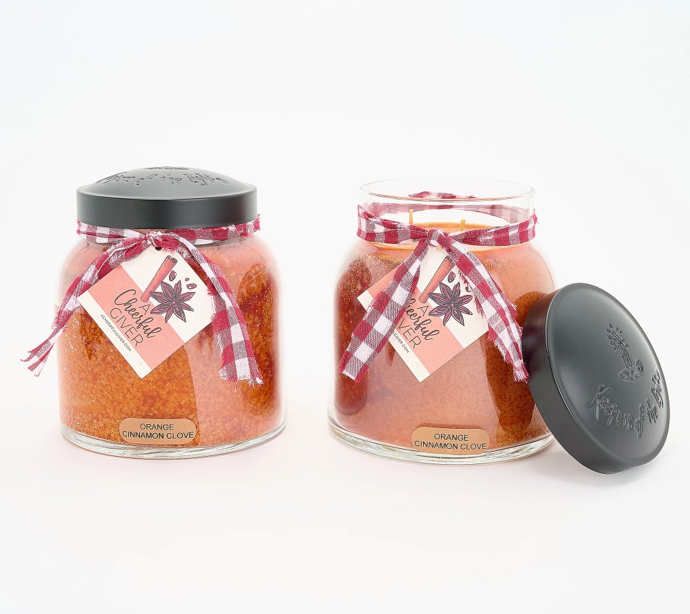 orange cinnamon candles