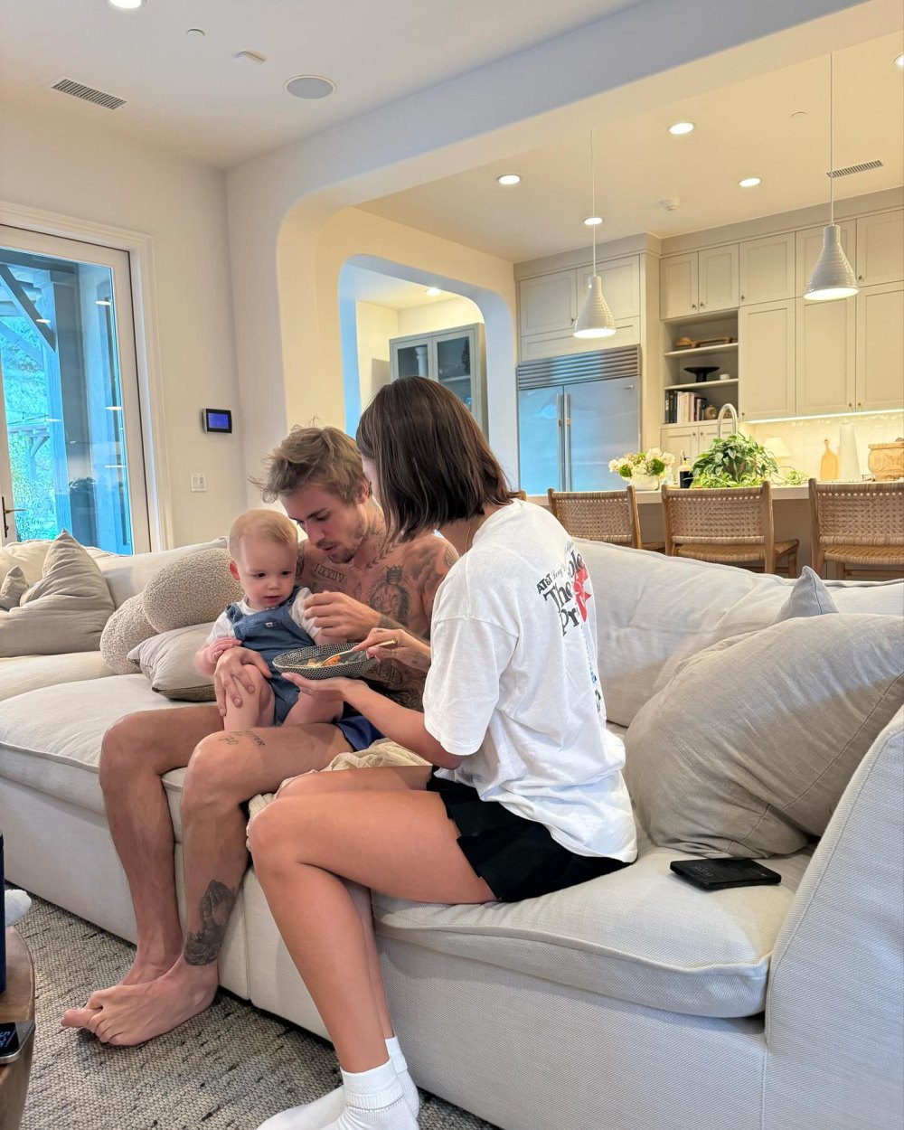 Justin and Hailey Bieber Cradle Jason Kennedy Newborn