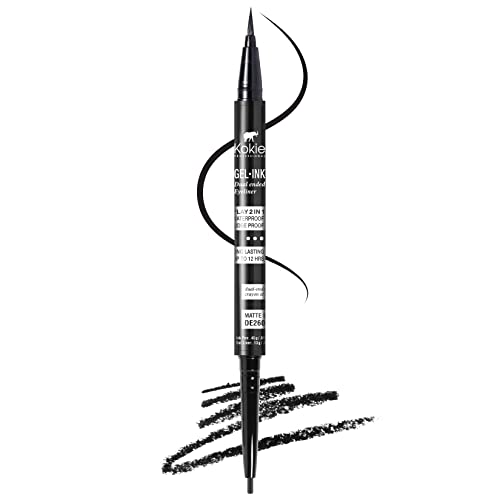 Best Dual Tip: Kokie Gel Ink Dual Ended Eyeliner, Gel and Liquid, Black