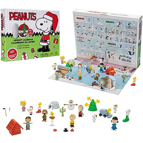 Peanuts Advent Calendar 2023 for Kids &ndash; Enjoy 24 Days of Countdown Surprises! Delightful 2-Inch Scale Figures & Accessories