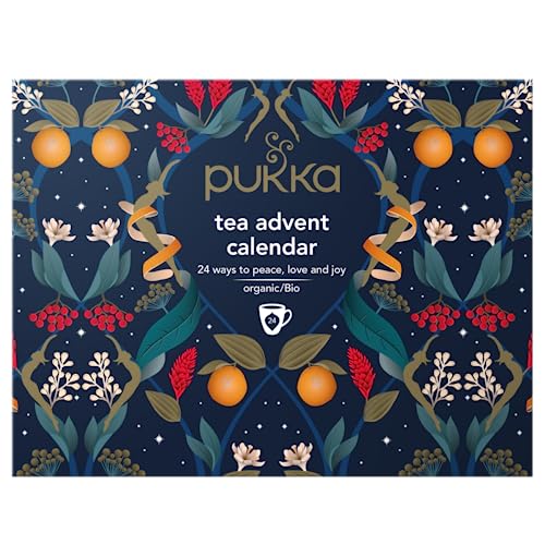 Pukka Herbal Tea Christmas Advent Calendar 2023 | Organic Tea Gift Box | 24 Tea Bags