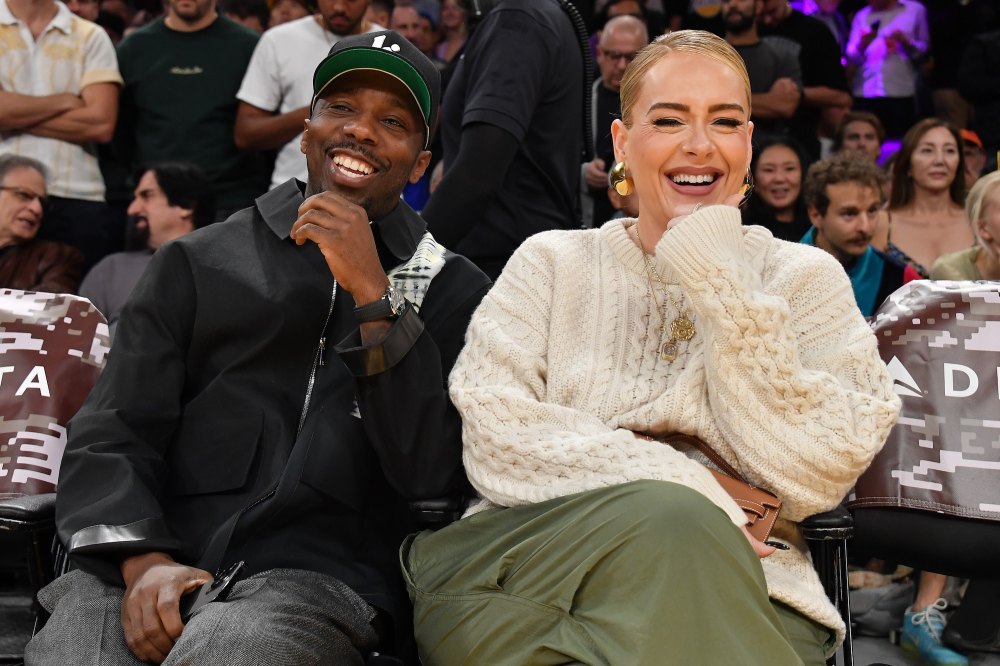 Adele and Boyfriend Rich Paul Are Courtside Cuties at Los Angeles Lakers Basketball Game