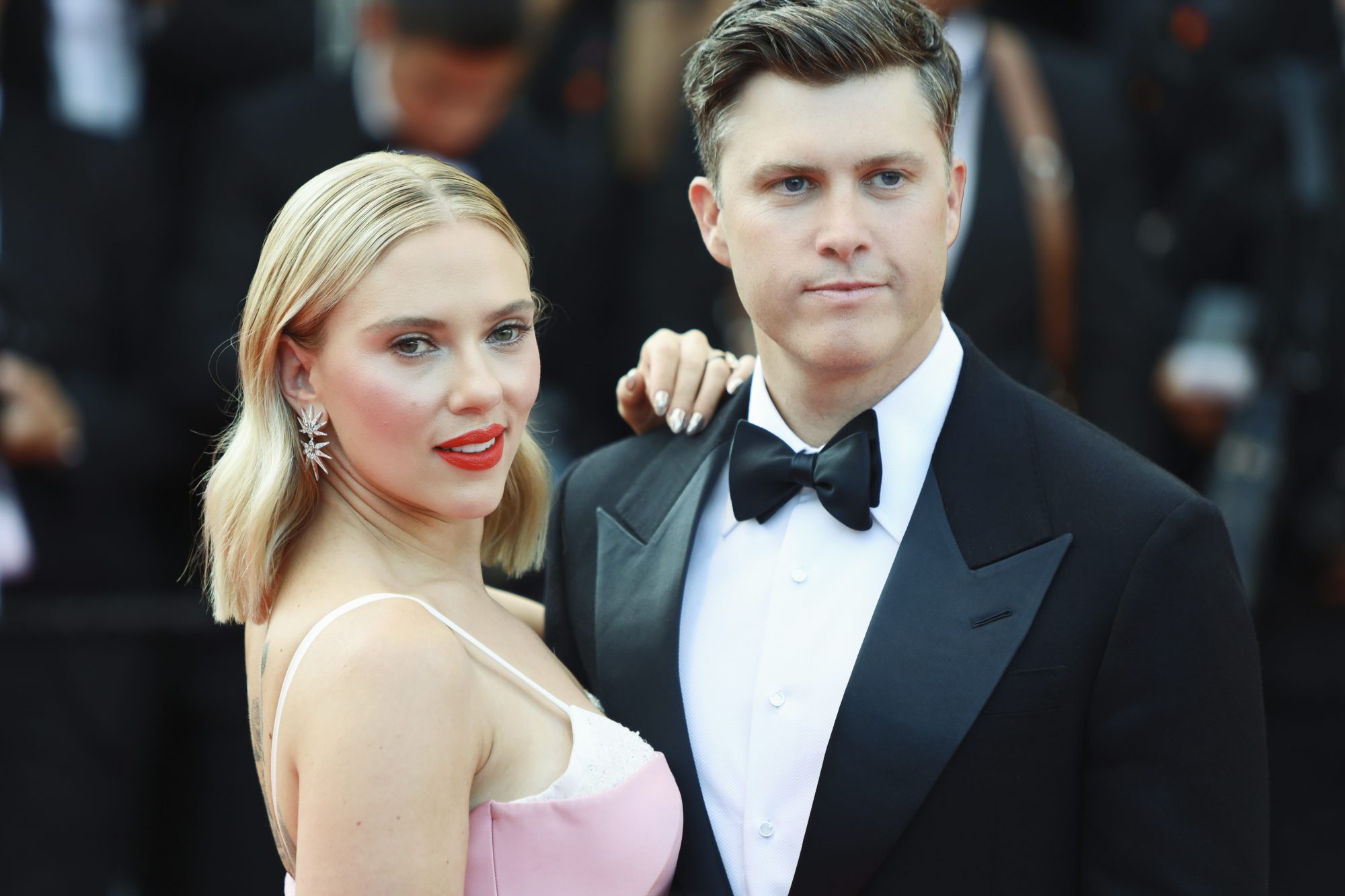Scarlett Johansson and Colin Jost
