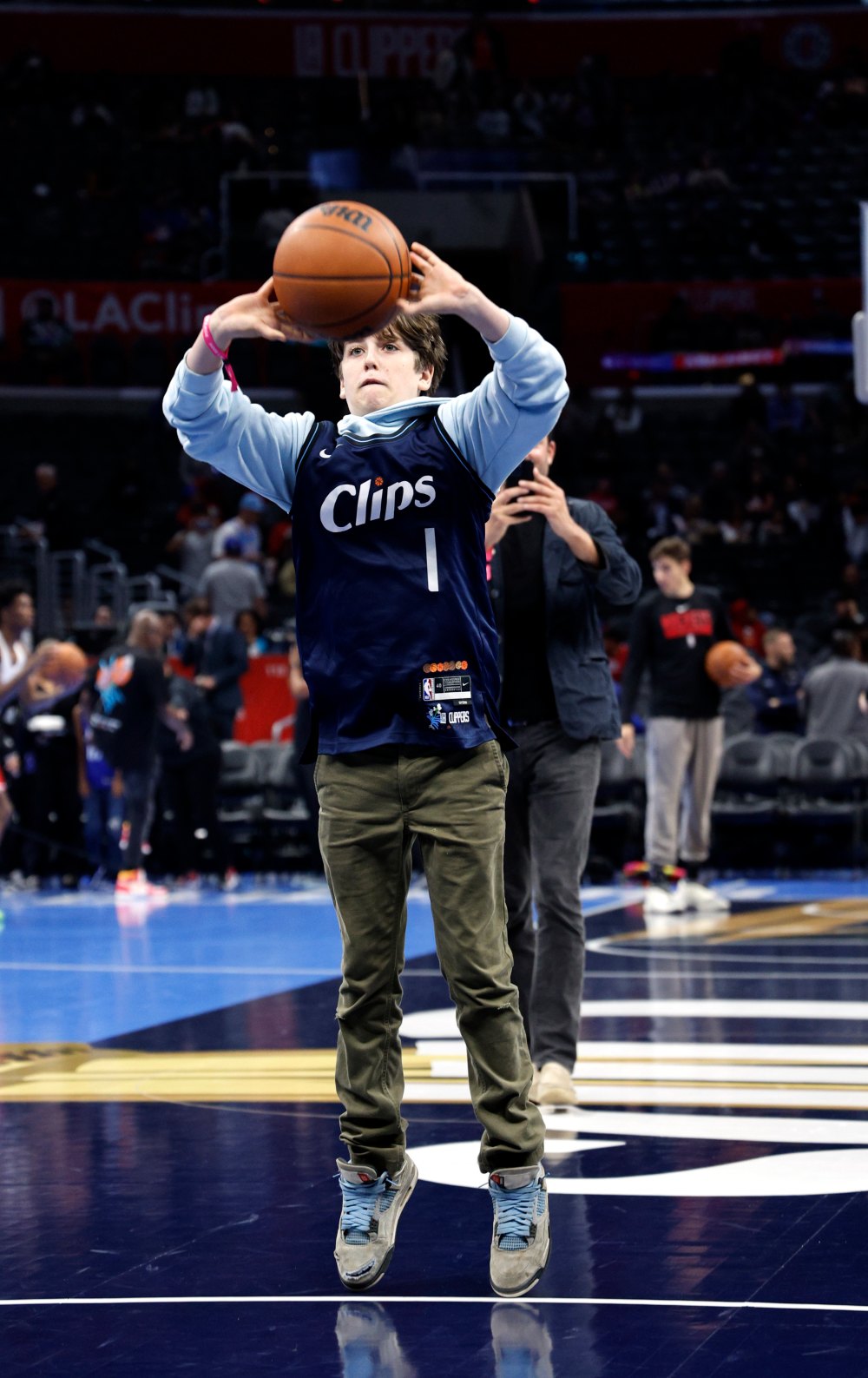 Celebrities At The Los Angeles Clippers Game