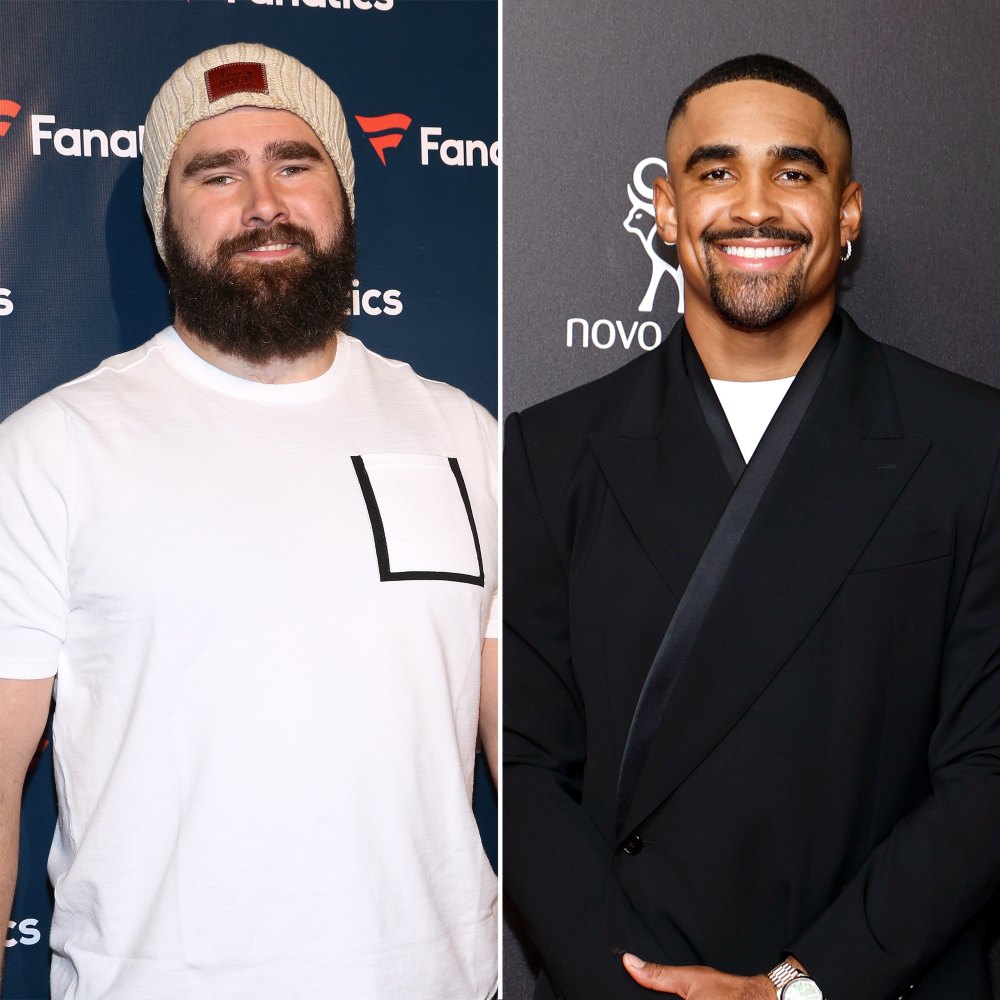 Jalen Hurts Got Jason Kelce His First Ever Louis Vuitton Duffle Bag