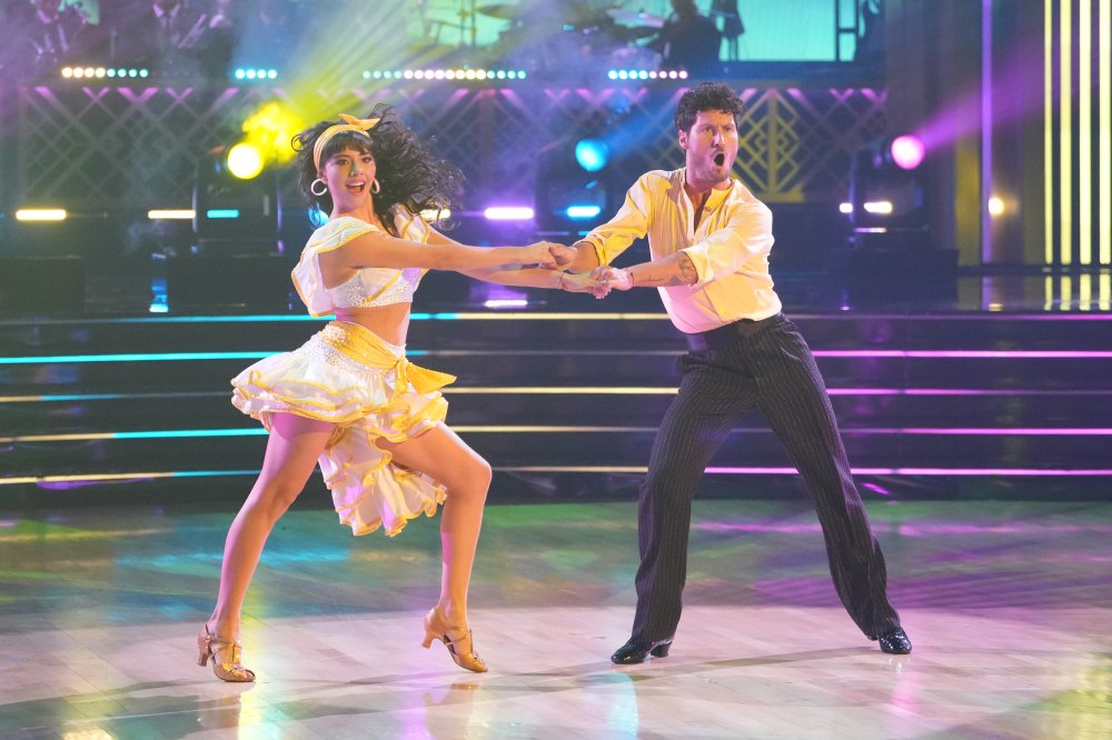 Xochitl Gomez and Val Chmerkovskiy.