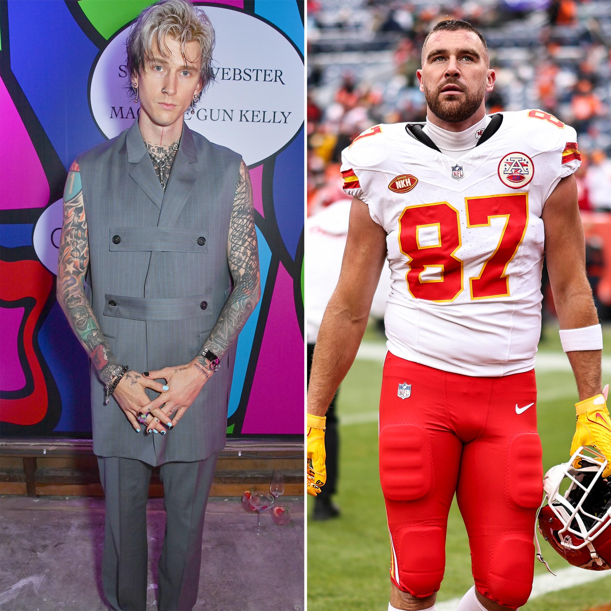 Machine Gun Kelly Calls Travis Kelces Podcast With an Intriguing Hometown Offer
