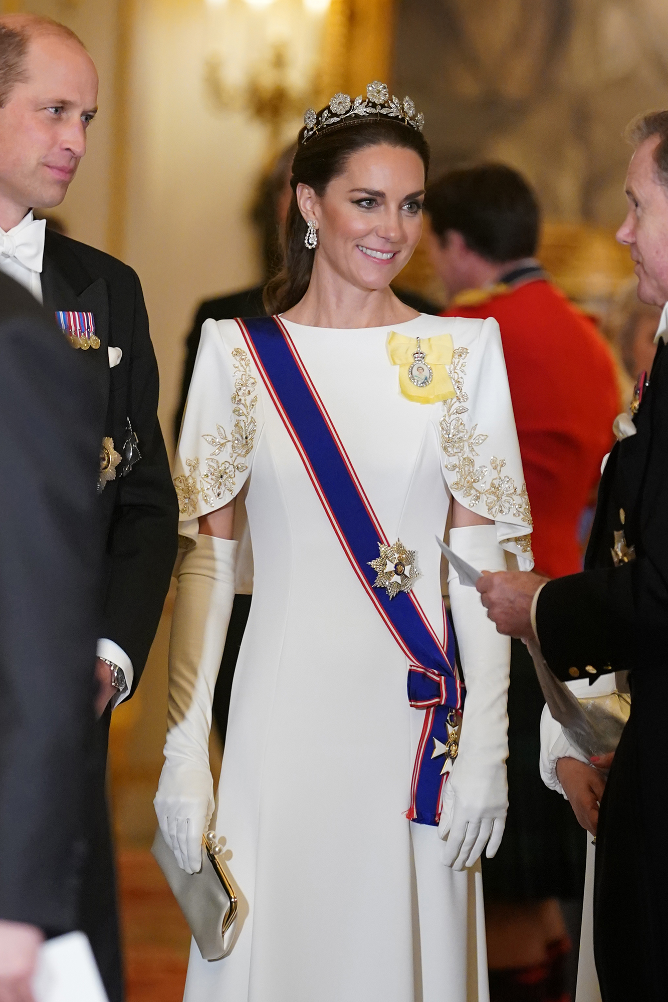 Princess Kate at the State Banquet at Buckingham Palace on November 21, 2023.