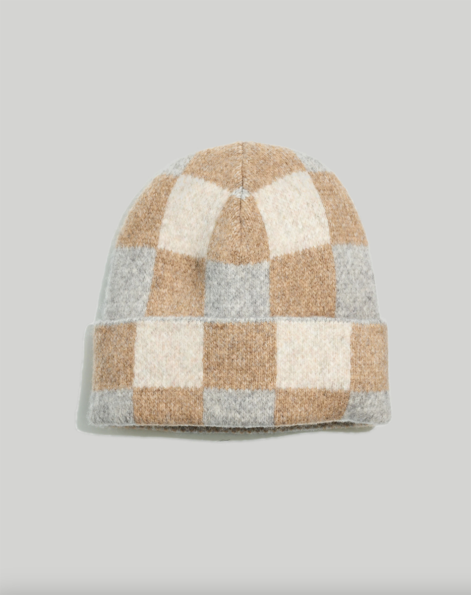 madewell-black-friday-checked-beanie