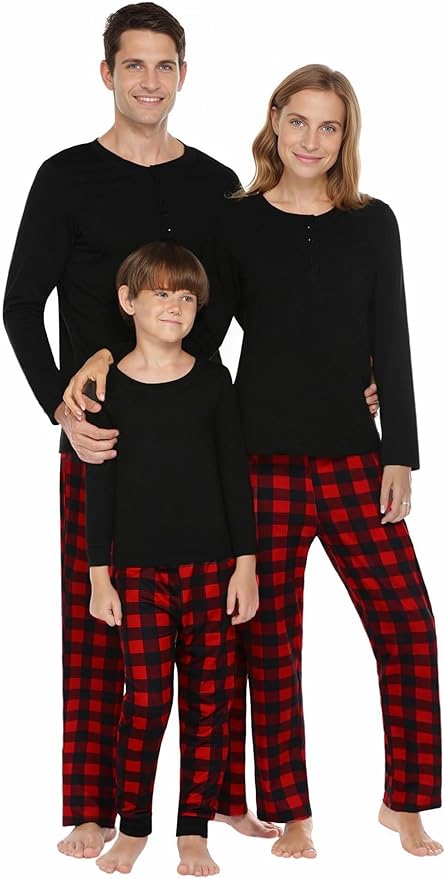 red plaid pajamas