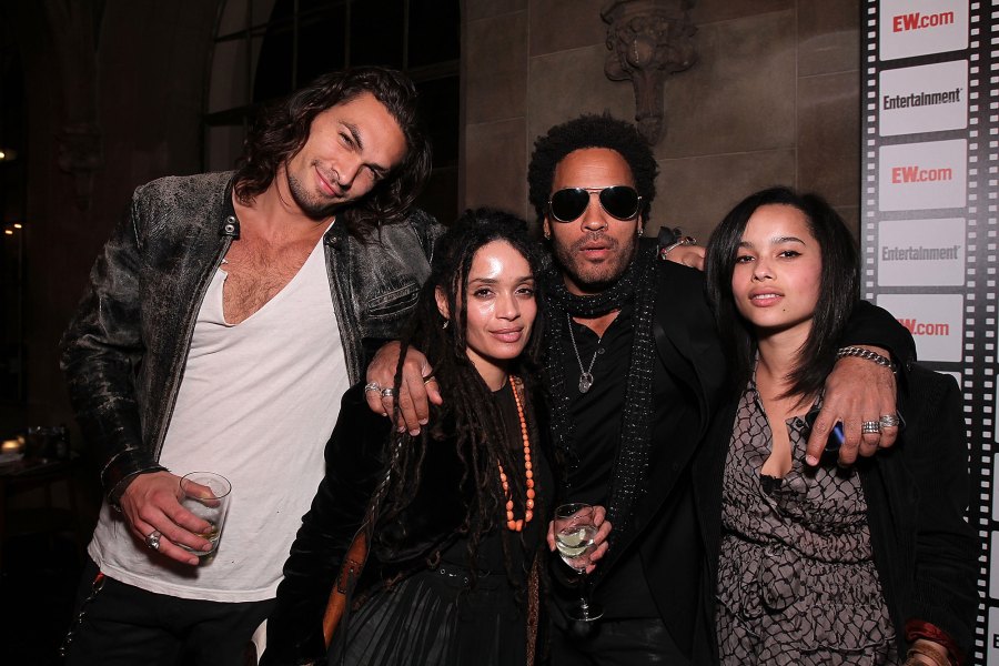 Unexpected Celebrity Family Connections and Relations Jason Momoa, Zoe Kravitz and Lenny Kravitz