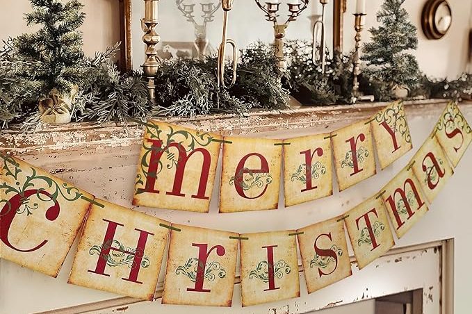 Vintage Christmas Banner