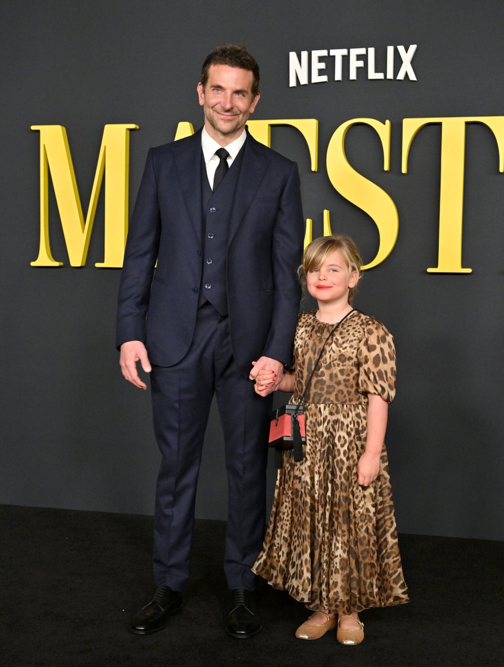 Bradley Cooper Celebrates Maestro Premiere With Daughter Lea by His Side