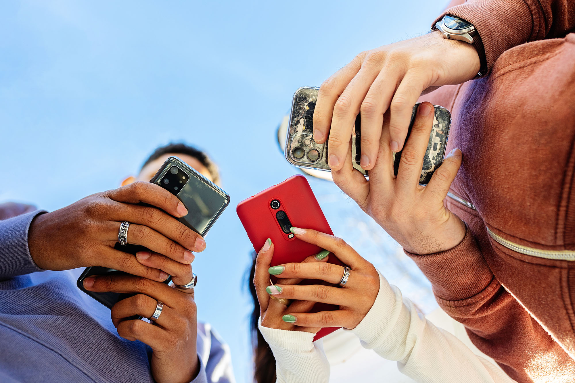 Gen Z on phone
