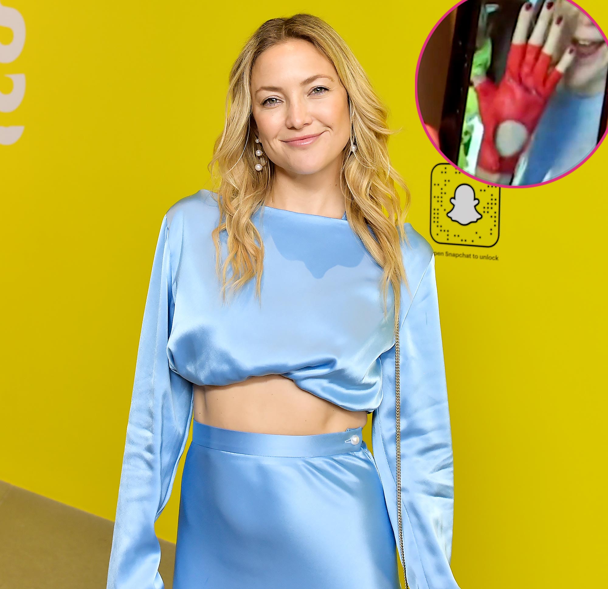 Kate Hudson Shows Off Bright Red Driving Gloves