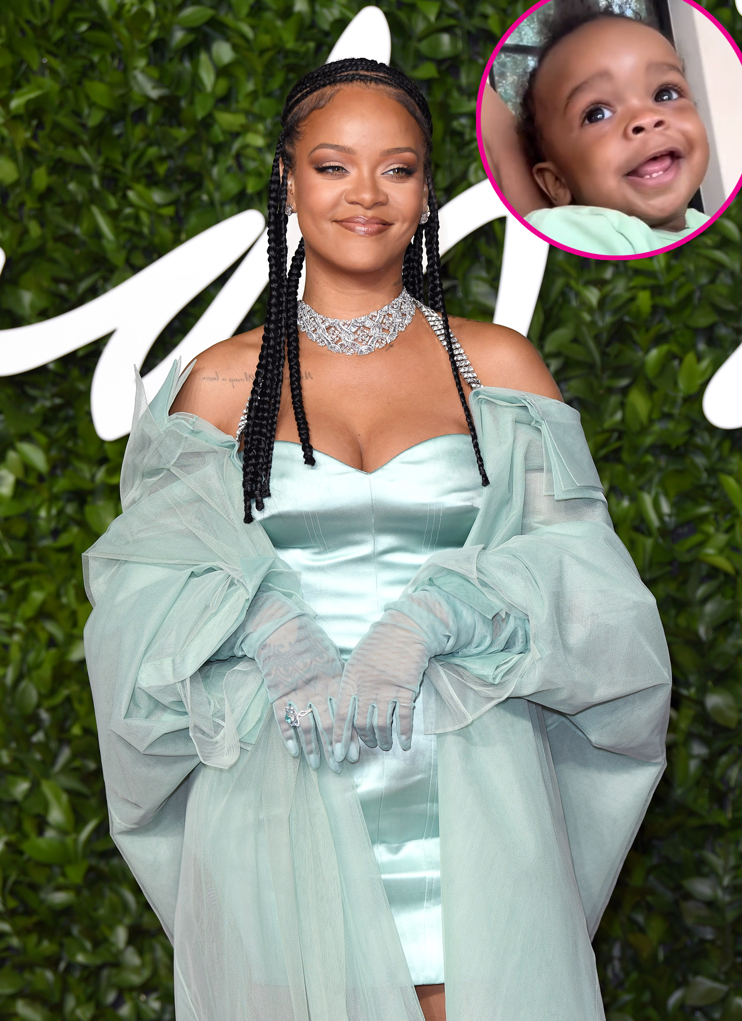 Rihanna Jokes Her Son RZA Has Her Forehead