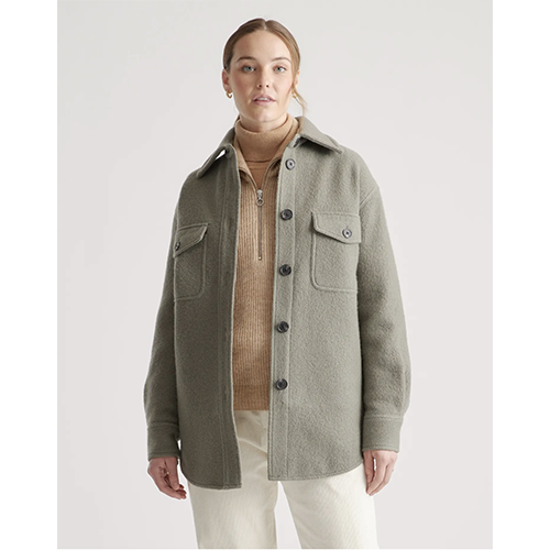 Quince 100% Merino Wool Shirt Jacket
