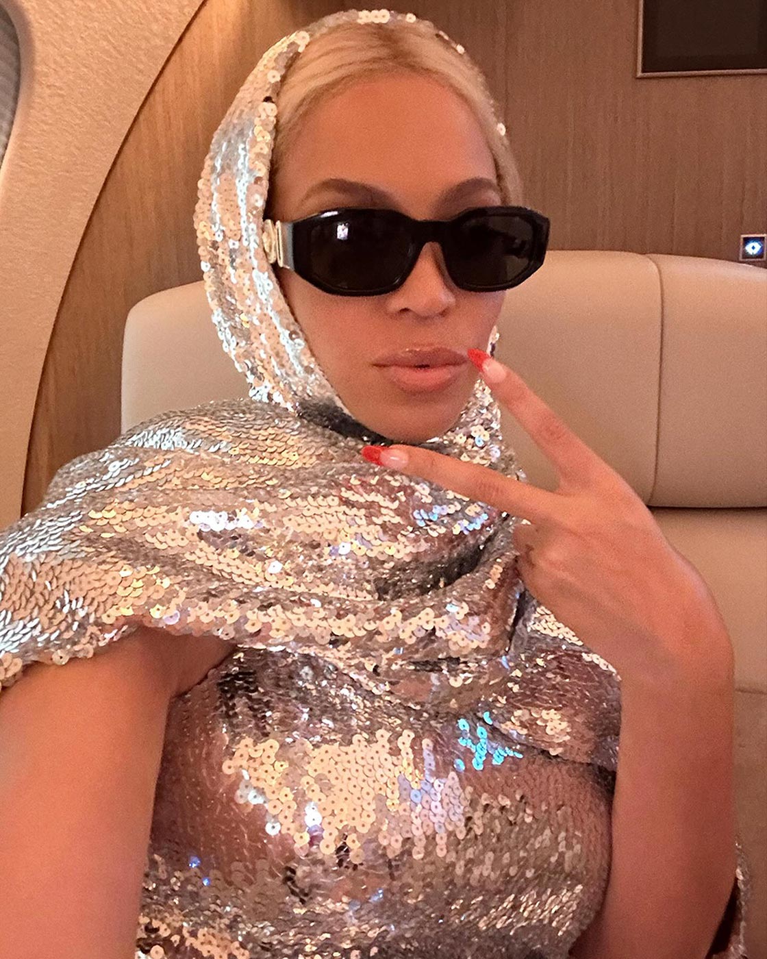 Beyonce Slays in a Silver Cape at Brazil Renaissance Concert Movie Premiere