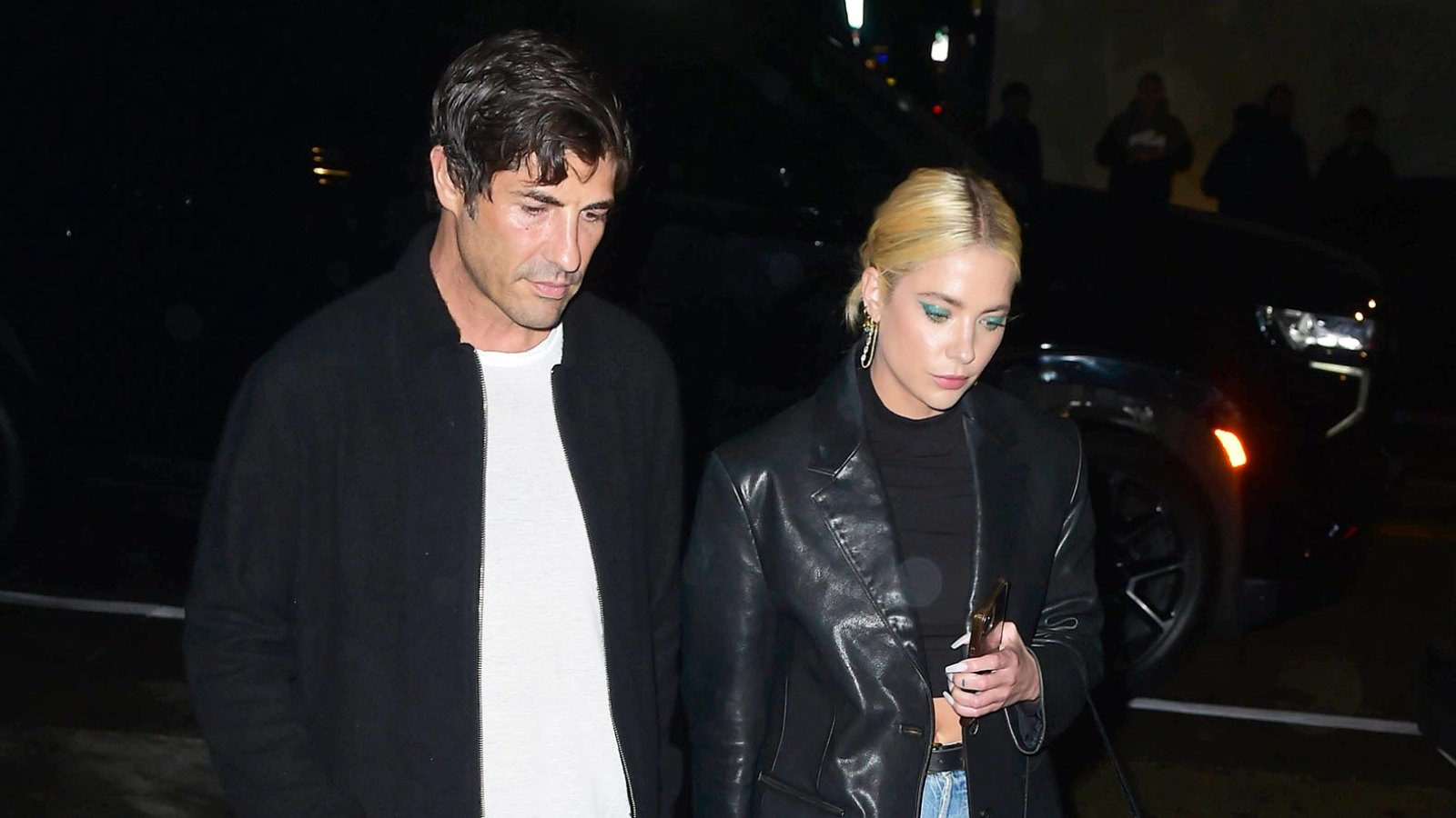 Pregnant Ashley Benson Kisses Husband Brandon Davis at Los Angeles Lakers Basketball Game