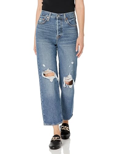Levi's Women's Ribcage Straight Ankle Jeans, Feeling Seen, 25