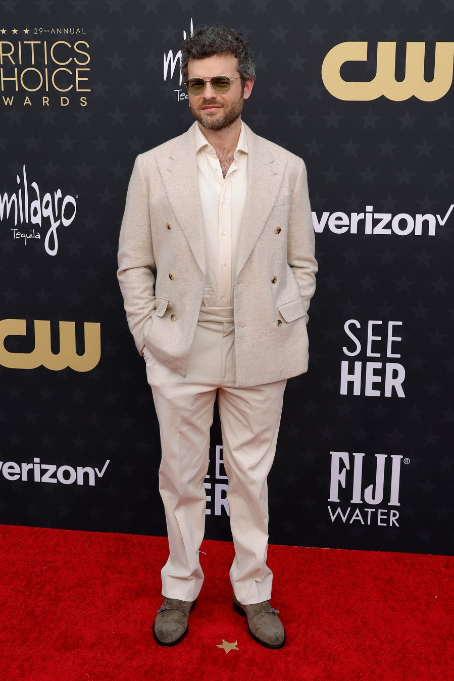 Alden Ehrenreich Red Carpet Arrival 2024 Critics Choice Awards