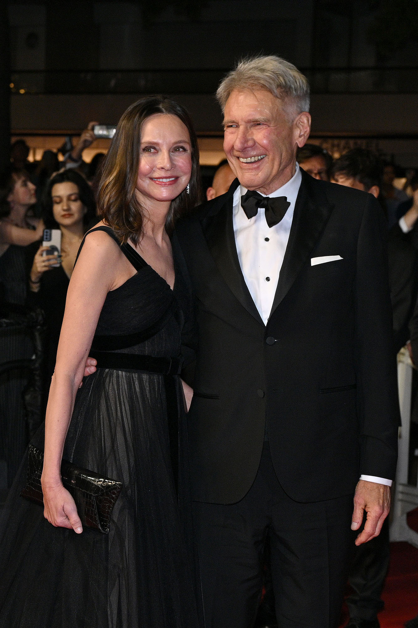 Calista Flockhart and Harrison Ford