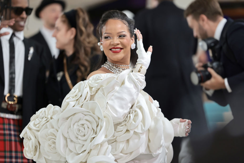 Rihanna at the 2023 Met Gala on May 1, 2023.